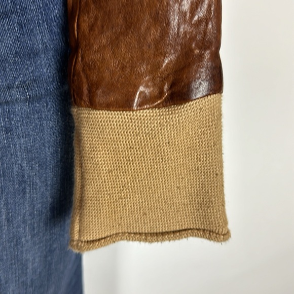 Giorgio Brato Leather Hoodie Jacket Women’s Size 40 - Picture 5 of 14